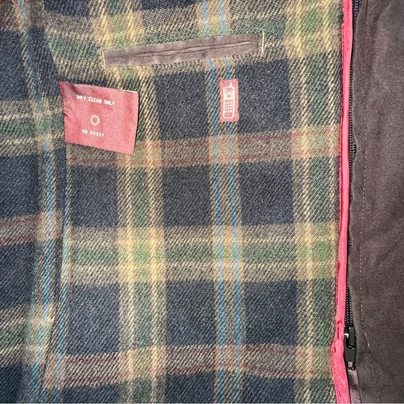 Newport Harbor Men’s Brown Coat Jacket M –Quilted Lining, Zip-Out Plaid Interior - Picture 16 of 16